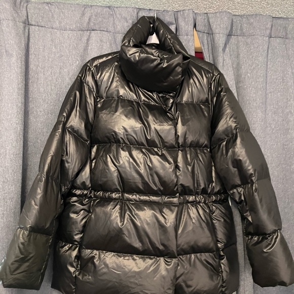 Lands’ End Women's Black Down Puffer Jacket - Picture 1 of 7